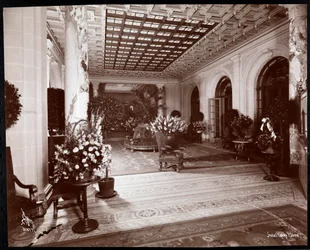 Lobby at the Copley Plaza Hotel, Boston, 1912 or 1913